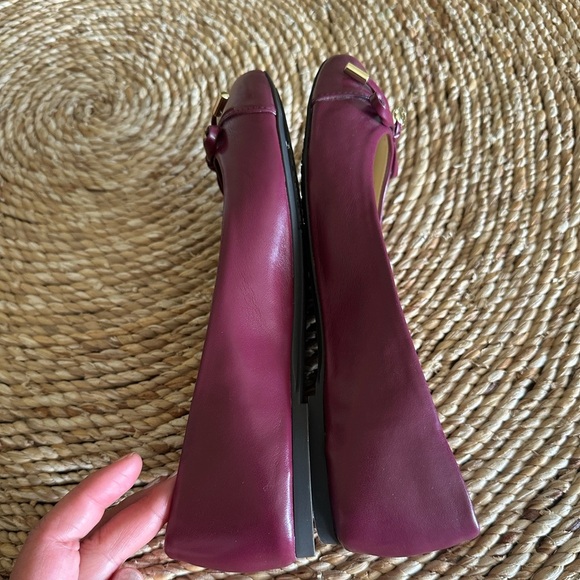 Michael Michael Kors Women's Melody Cap Toe Flats - Dark Berry Size 6.5 - Picture 9 of 9